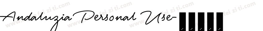 Andaluzia Personal Use字体转换